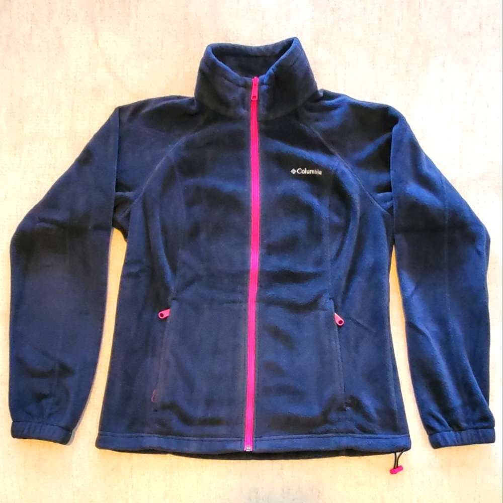 Columbia Mill Creek Full Zip Fleece Jacket Zip Pockets